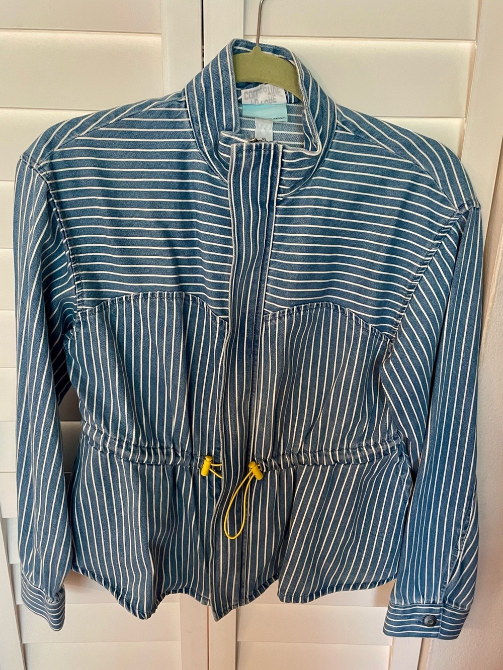 Future Collective Peplum Denim Jacket